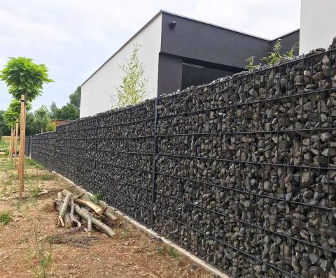 gabion fence ideas