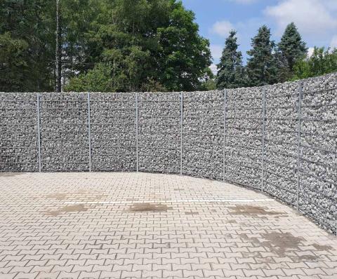 round gabion fence 