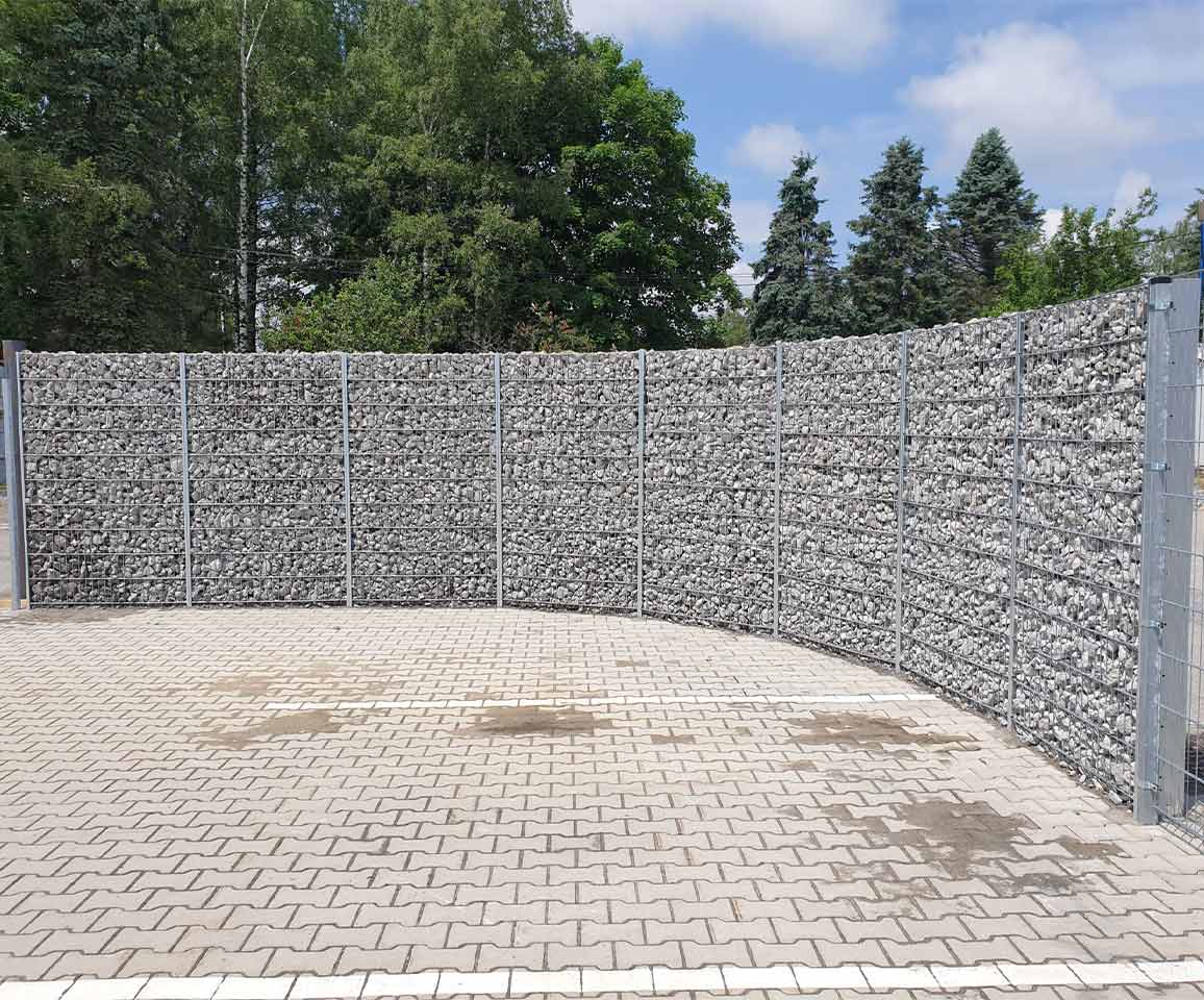 gabion fence Praktik arch